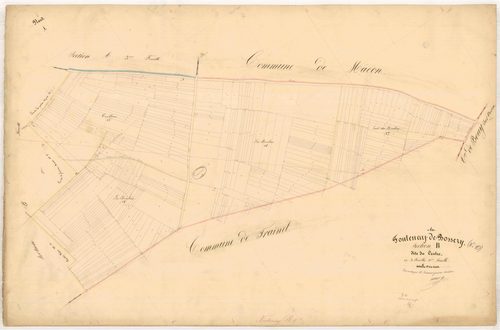 Fontenay-de-Bossery, section B dite du Centre, feuille n° 3