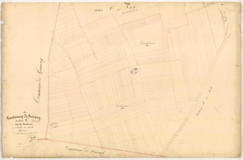 Fontenay-de-Bossery, section C dite du Couchant, feuille n° 5