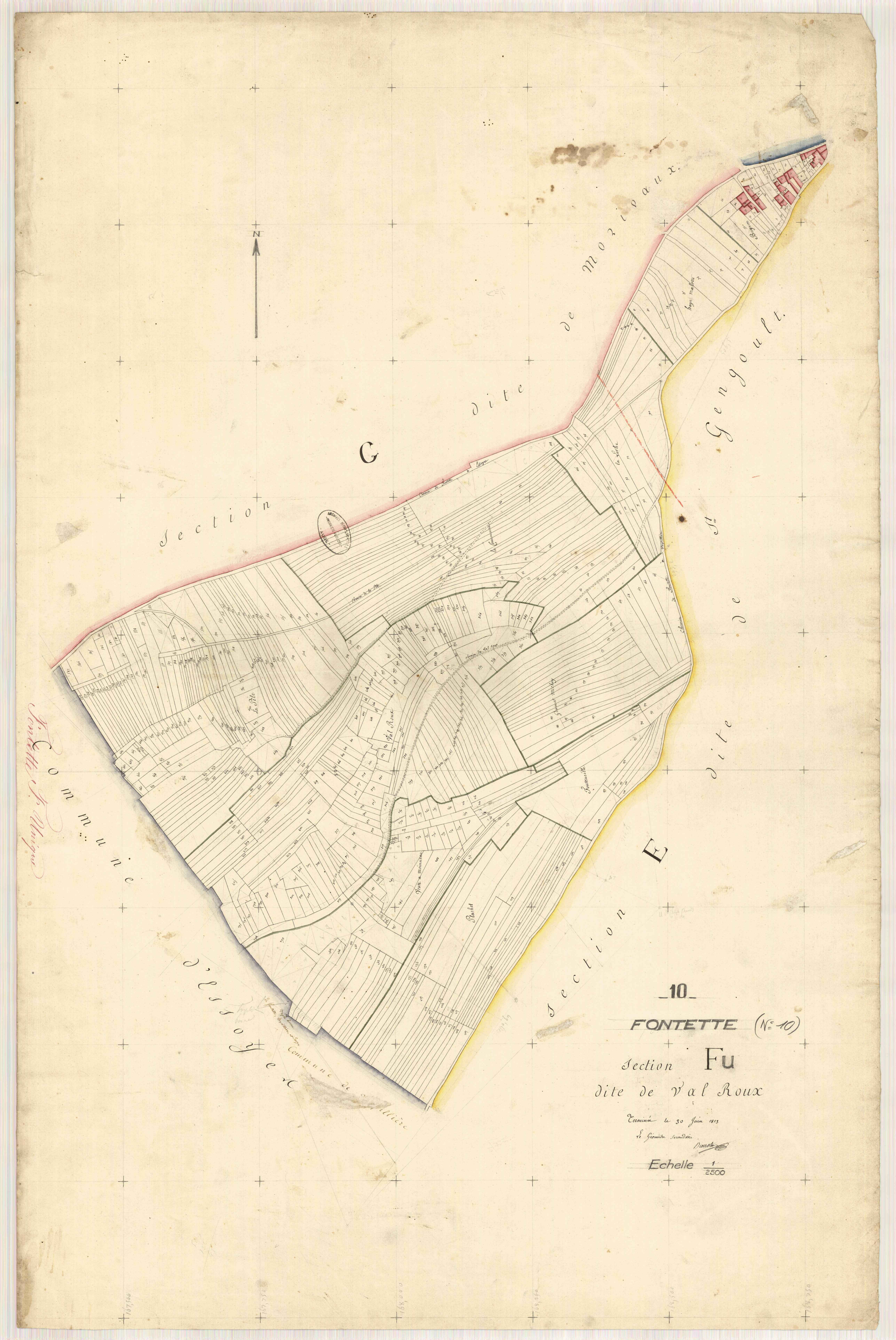 Fontette, section F dite de Val Roux