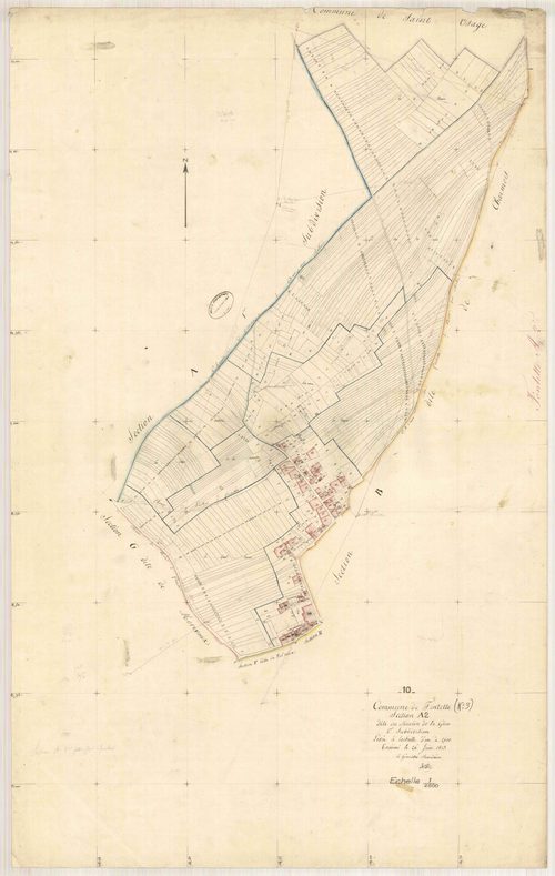 Fontette, section A dite du Moulin de la Gêne, feuille n° 2