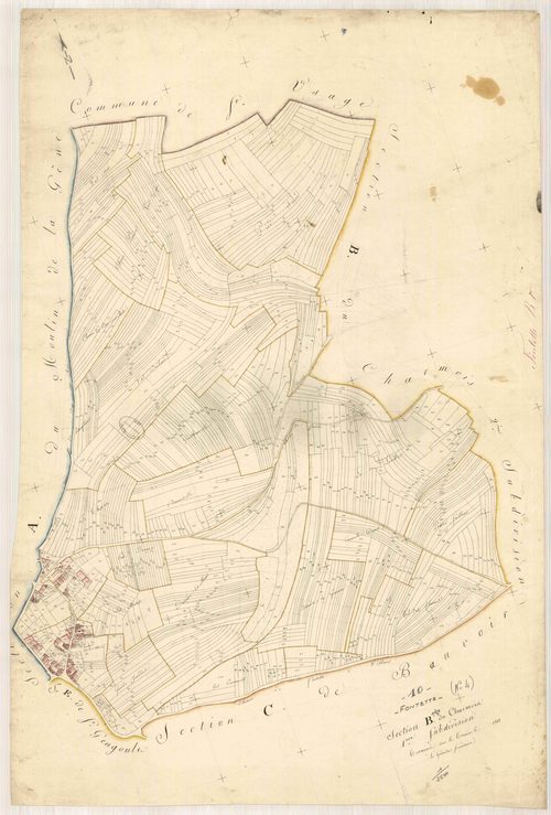 Fontette, section B dite du Charmois, feuille n° 1