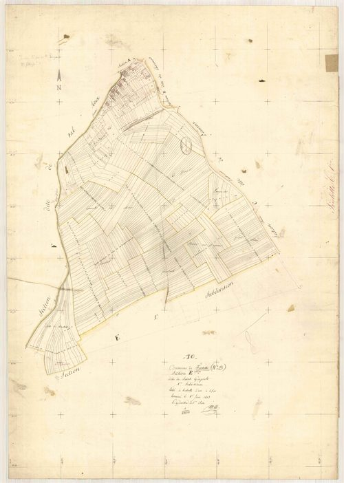 Fontette, section E dite de Saint Gengoult, feuille n° 1