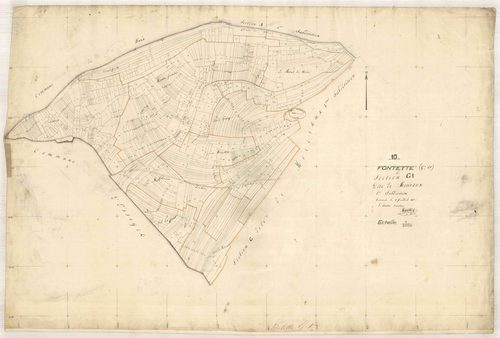Fontette, section G dite de Marivaux, feuille n° 1
