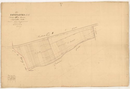 Fontvannes, section D dite du Marais, feuille n° 1, parcelles n°1-115
