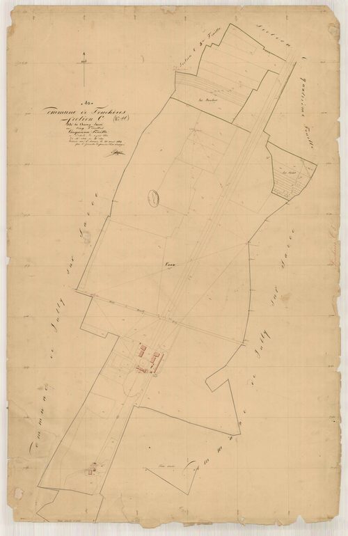 Fouchères, section C dite de Champs Sauvé, feuille n° 5, parcelles n° 1402-1471