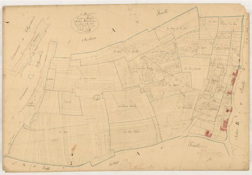 Fralignes, section A dite des Vignes, feuille n° 3, parcelles n°890-1940