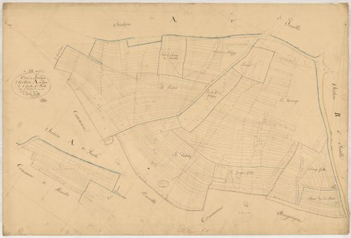 Fralignes, section A dite des Vignes, feuille n° 4, parcelles n°1940-2287