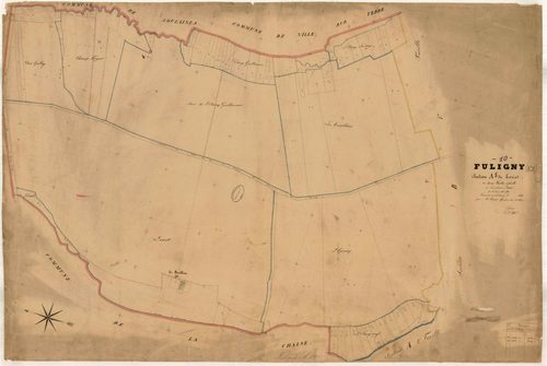 Fuligny, section A dite de Loriot, feuille n° 1, parcelles n°1-80