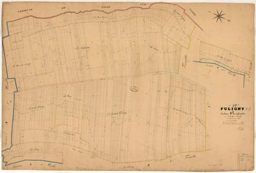 Fuligny, section B dite des Cabarètes, feuille n° 1, parcelles n°1-393