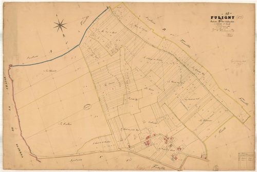 Fuligny, section B dite des Cabarètes, feuille n° 2, parcelles n°394-662