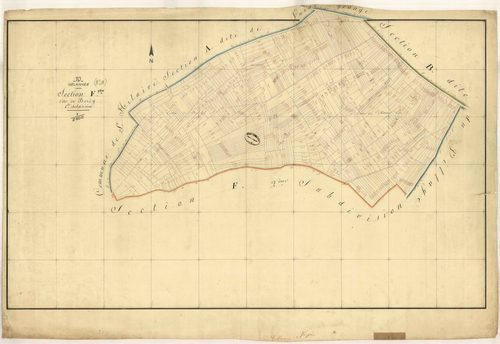 Gélannes, section F dite de Berdy, feuille n° 1
