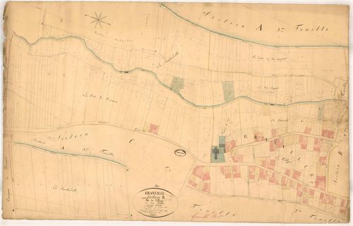 Grandville, section B dite du Village, feuille n° 1, parcelles n°1-371