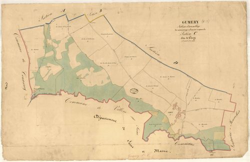 Gumery, tableau d'assemblage et section C dite de Cercy
