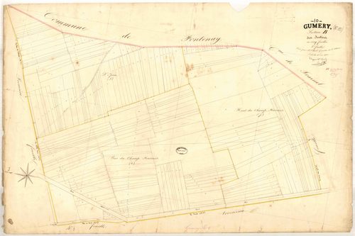 Gumery, section B dite des Sentiers, feuille n° 2