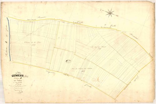 Gumery, section B dite des Sentiers, feuille n° 4