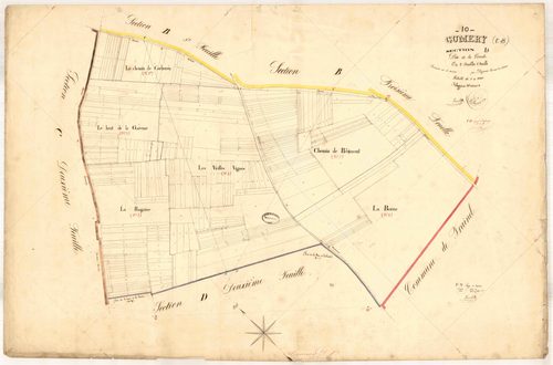 Gumery, section D dite de la Gonde, feuille n° 1