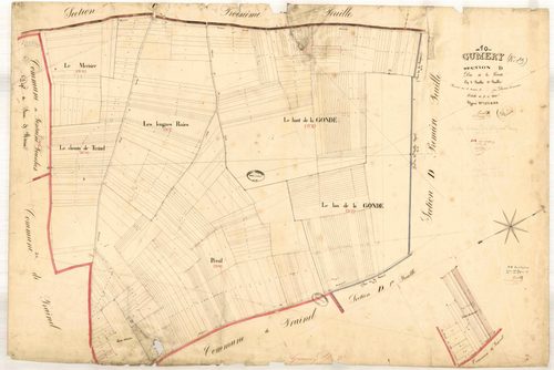 Gumery, section D dite de la Gonde, feuille n° 2
