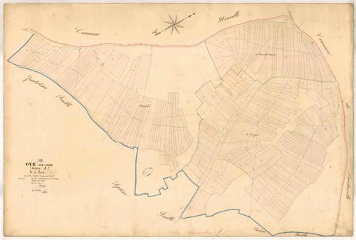 Gyé-sur-Seine, section A dite de la forêt, feuille n° 5, parcelles n°633-851