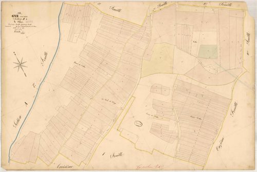 Gyé-sur-Seine, section B dite de Villers, feuille n° 4, parcelles n°340-529