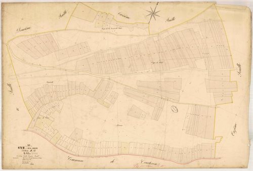 Gyé-sur-Seine, section B dite de Villers, feuille n° 12, parcelles n°1347-1557