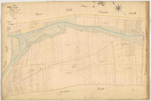 Gyé-sur-Seine, section C dite du Village, feuille n° 3, parcelles n°1210-1543