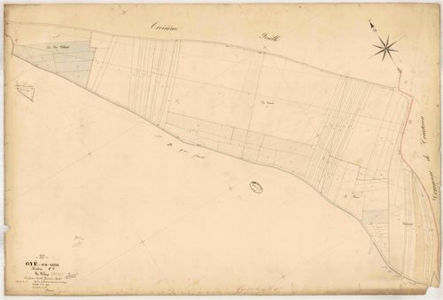 Gyé-sur-Seine, section C dite du Village, feuille n° 4, parcelles n°1544-1616