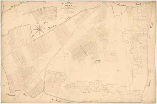 Gyé-sur-Seine, section D dite de Valgré, feuille n° 2, parcelles n°340-584