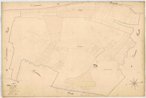 Gyé-sur-Seine, section D dite de Valgré, feuille n° 3, parcelles n°585-687