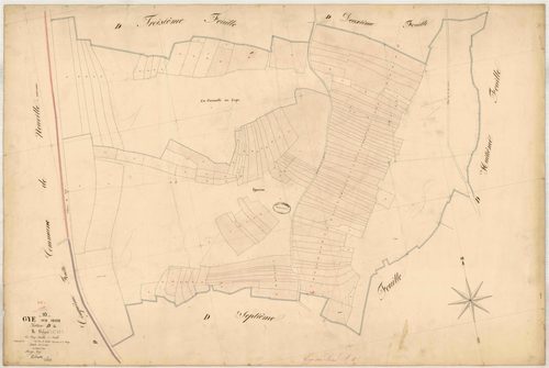 Gyé-sur-Seine, section D dite de Valgré, feuille n° 4, parcelles n°688-821