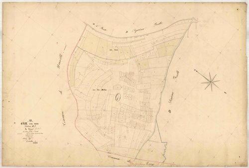 Gyé-sur-Seine, section D dite de Valgré, feuille n° 5, parcelles n°822-976