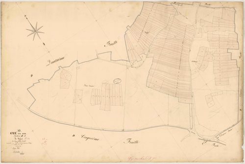 Gyé-sur-Seine, section D dite de Valgré, feuille n° 7, parcelles n°1237-1362