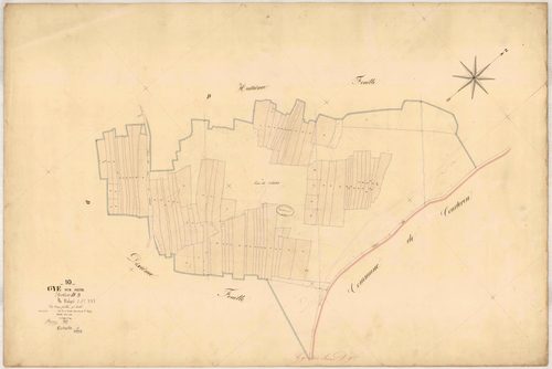 Gyé-sur-Seine, section D dite de Valgré, feuille n° 9, parcelles n°1620-1699