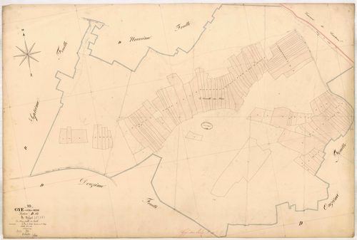 Gyé-sur-Seine, section D dite de Valgré, feuille n° 10, parcelles n°1700-1800
