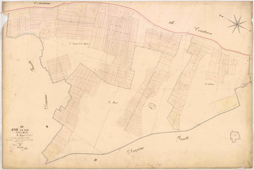 Gyé-sur-Seine, section D dite de Valgré, feuille n° 11, parcelles n°1801-1981