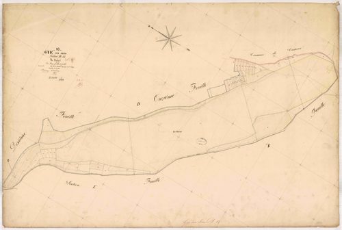 Gyé-sur-Seine, section D dite de Valgré, feuille n° 12, parcelles n°1982-2032