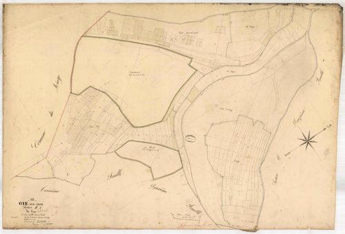 Gyé-sur-Seine, section E dite du Fays, feuille n° 1, parcelles n°1-190