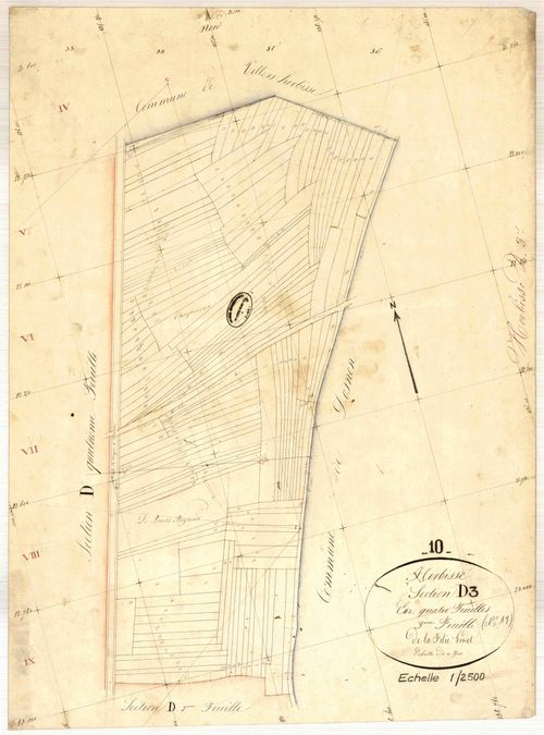 Herbisse, section D dite de la folie godot, feuille n° 3