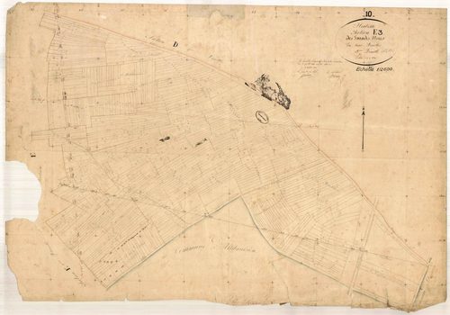 Herbisse, section E dite des grandes noues, feuille n° 3