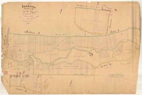 Jasseines, section B dite des conges, feuille n° 1, parcelles n°1-455