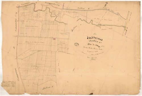 Jasseines, section C dite du village, feuille n° 1, parcelles n°1-310