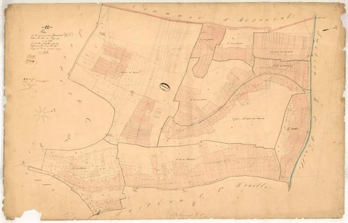 Jaucourt, section C dite du gagnage, feuille n° 1, parcelles n°1-400