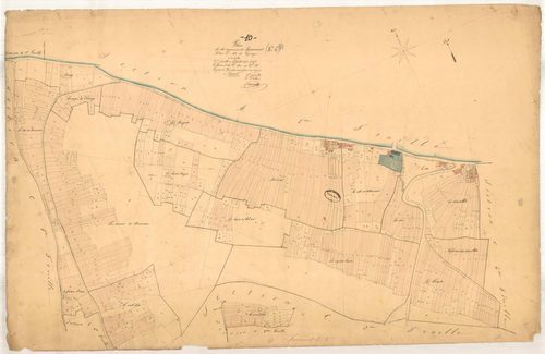 Jaucourt, section C dite du gagnage, feuille n° 2, parcelles n°401-885