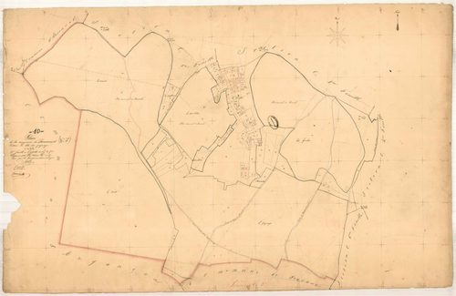 Jaucourt, section C dite du gagnage, feuille n° 3, parcelles n°886-1017