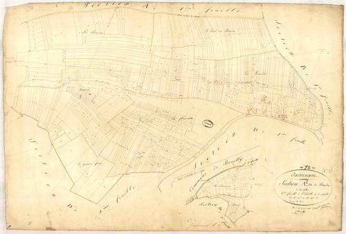 Javernant, section A dite des baudes, feuille n° 2, parcelles n°112bis-654