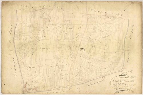 Javernant, section C dite de salisses, feuille n° 2, parcelles n°766-1330