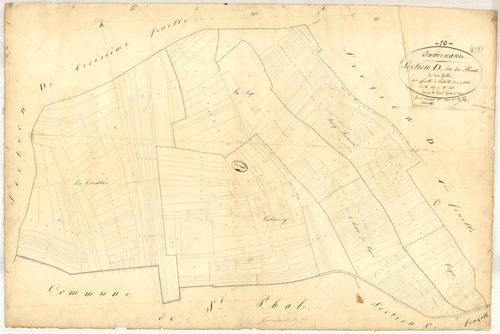 Javernant, section D dite des plessis, feuille n° 2, parcelles n°389-764