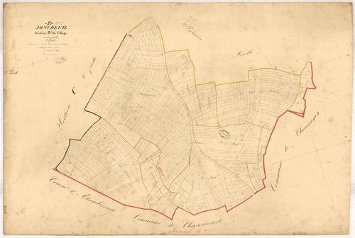 Joncreuil, section B dite du village, feuille n° 2, parcelles n°634-1023