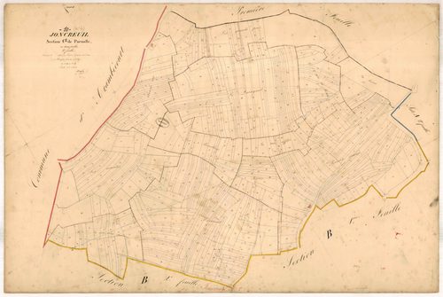 Joncreuil, section C dite de parnolle, feuille n° 2, parcelles n°276-787