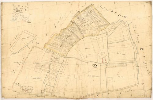 Jully-sur-Sarce, section B dite de chanceron, feuille n° 3, parcelles n°586-983