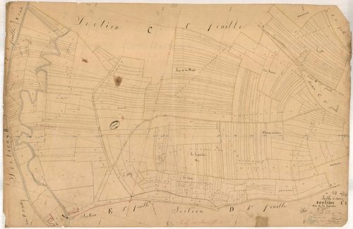 Jully-sur-Sarce, section C dite de la lapinière, feuille n° 3, parcelles n°567-951
